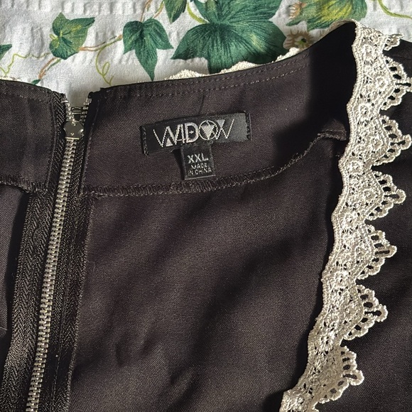 DOLLS KILL ~ WIDOW Gothic Lolita Dress with Lace Trim - Picture 6 of 6